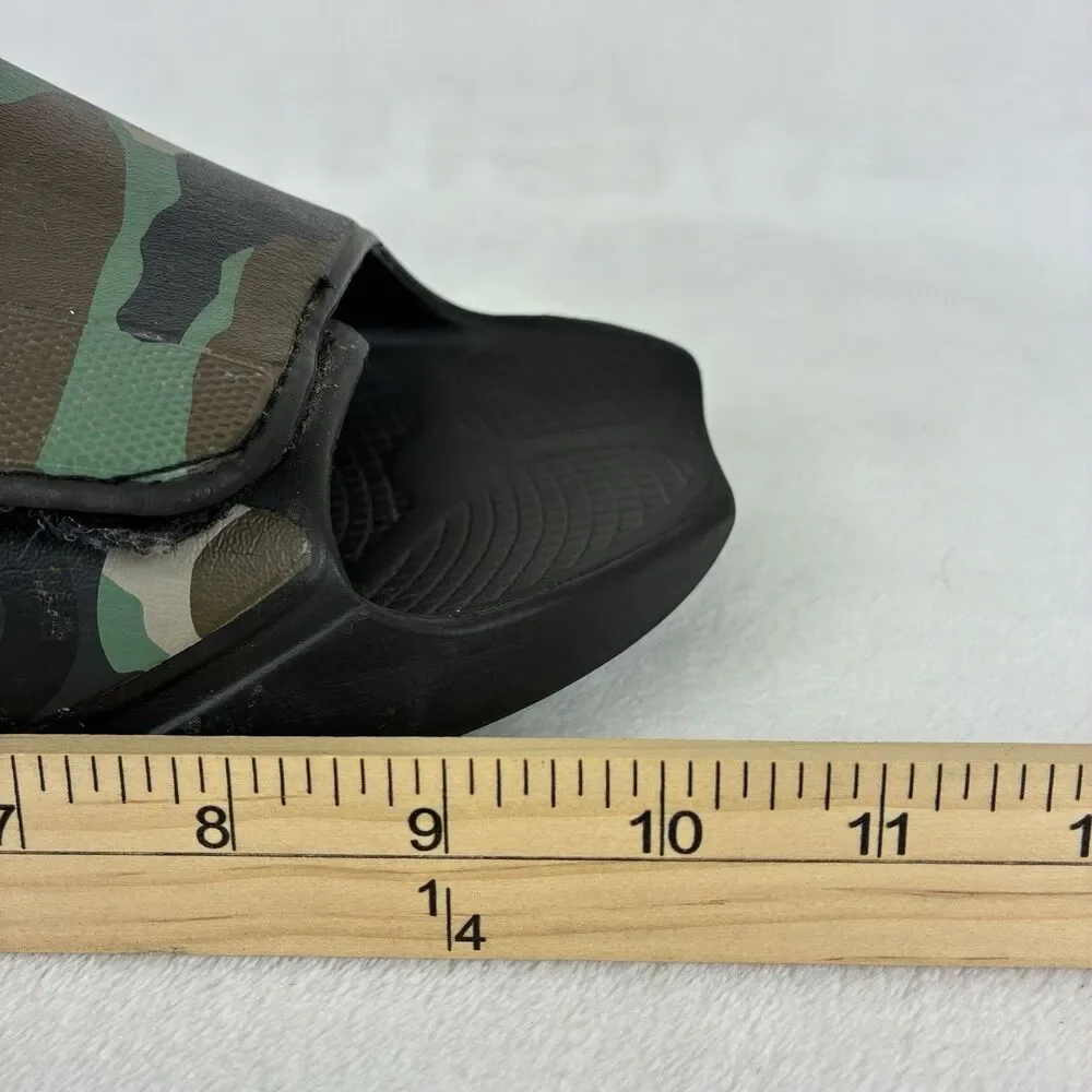 OOFOS OOahh Sport Flex Slide Sandals Men’s 8 /Womens 10 Green Camo Recovery Shoe